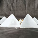  Kim tự tháp đá Selenite, đá thanh tẩy đá thạch anh dùng trong Tarot, Reiki, phong thủy 