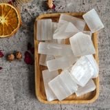  Viên đá thô Selenite tumbled, đá phong thủy, đá thanh tẩy không gian, Reiki, thiền định 