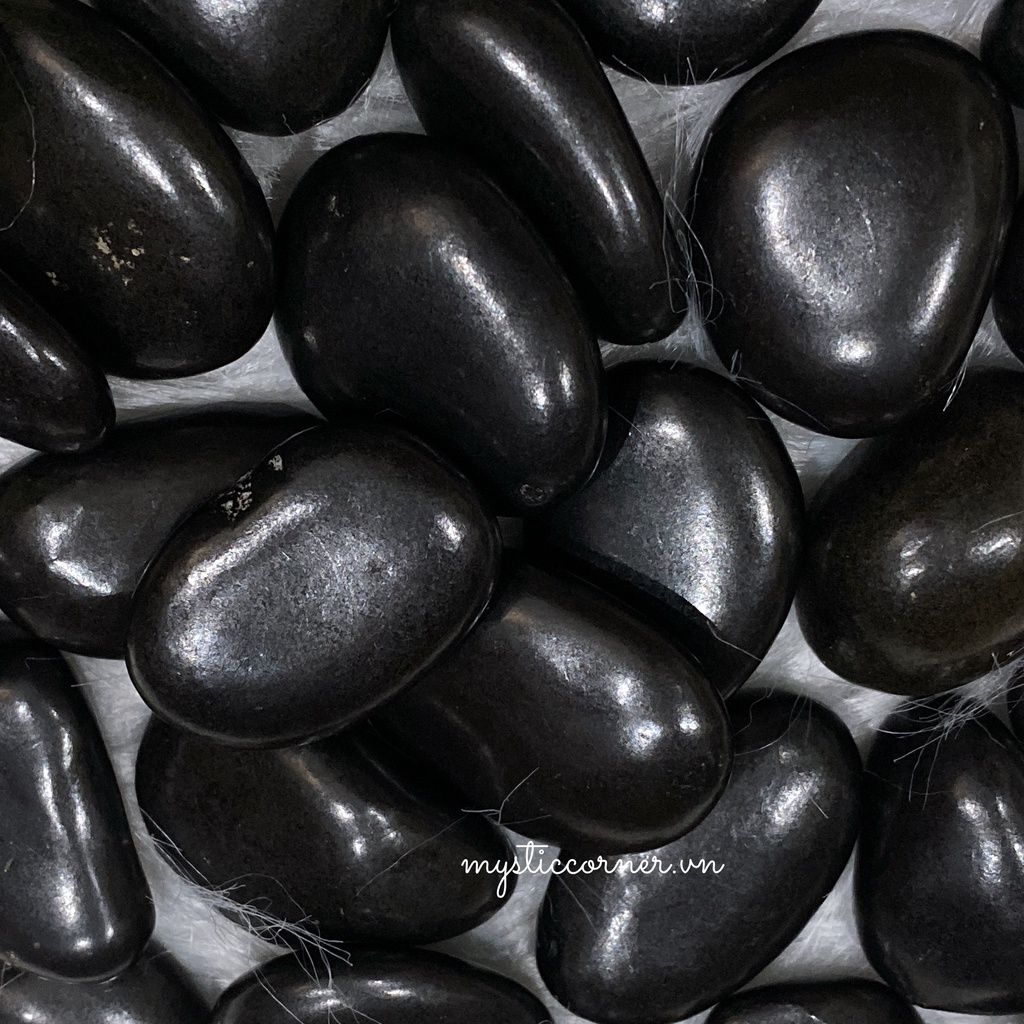  Tumbled đá Shungite bảo vệ, đá năng lượng, đá thanh tẩy, đá phong thủy trong Tarot, Reiki 