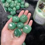  Tumbled đá thạch anh dâu xanh (Green Strawberry), đá thanh tẩy bài Tarot, đá phong thuỷ 
