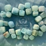  Viên đá Aquamarine (Ngọc Xanh Biển), đá thanh tẩy, đá phong thủy dùng trong Tarot, Reiki, thiền định 
