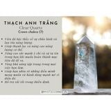  Tinh thể đá thạch anh trắng (Clear Quartz) dùng trong Reiki, đá thanh tẩy, phong thủy 
