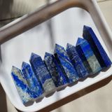  Trụ đá Lapis Lazuli (Ngọc Lưu Ly) dùng thanh tẩy Tarot, Reiki, thiền định, phong thủy 