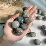  Viên tumbled đá Bloodstone (huyết ngọc) dùng trong Tarot, reiki, phong thủy, năng lượng 