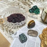  Set đá may mắn dành cho Ma Kết, đá thạch anh, đá thanh tẩy bài Tarot, đá phong thuỷ 