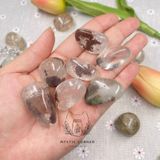  Viên Thạch anh Ưu Linh (Ghost Quartz/ Garden Quartz), đá thanh tẩy, đá phong thuỷ 