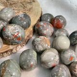  Viên tumbled đá Bloodstone (huyết ngọc) dùng trong Tarot, reiki, phong thủy, năng lượng 