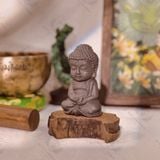  Tượng Phật đá Shungite (Shungite Buddha) ngăn năng lượng xấu, ngăn sóng điện từ, sóng 5G, đá phong thuỷ 
