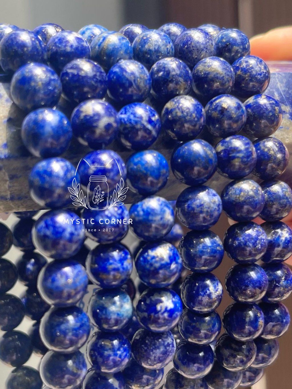 [Chất đẹp] Vòng tay phong thủy Lapis Lazuli đá năng lượng size 8li 