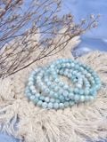  Chuỗi vòng tay đá Larimar Dominica 6li, viên đá phong thuỷ của vùng biển Atlantis 