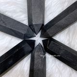  Trụ đá Shungite ngăn chặn bức xạ điện từ, đá năng lượng, đá thanh tẩy, đá phong thủy trong Tarot, Reiki 