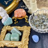  Set đá may mắn cho Bạch Dương, đá thạch anh, đá thanh tẩy bài Tarot, đá phong thuỷ 