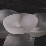  Chén sạc tinh thể Selenite (Selenite bowl), Chén thanh tẩy đá thạch anh, đá phong thủy, Reiki 