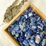  Đá thanh tẩy Sodalite tumbled xanh dương, đá thạch anh dùng trong Tarot, Reiki, phong thủy 