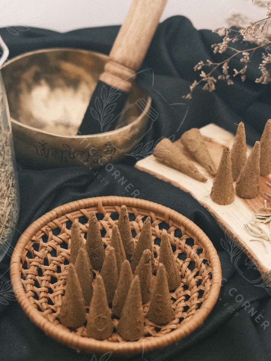  [ORGANIC TỰ NHIÊN] Nụ Trầm Thảo Mộc Rosemary (Lá Hương Thảo), nụ trầm thanh tẩy nhà cửa, thanh lọc không khí 