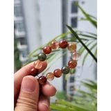  Vòng tay đá phong thủy, đá thach anh Tam Tài, tóc Tam Tài tự nhiên 