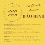  Set đá may mắn cho Bảo Bình, đá thạch anh, đá thanh tẩy bài Tarot, đá phong thuỷ 