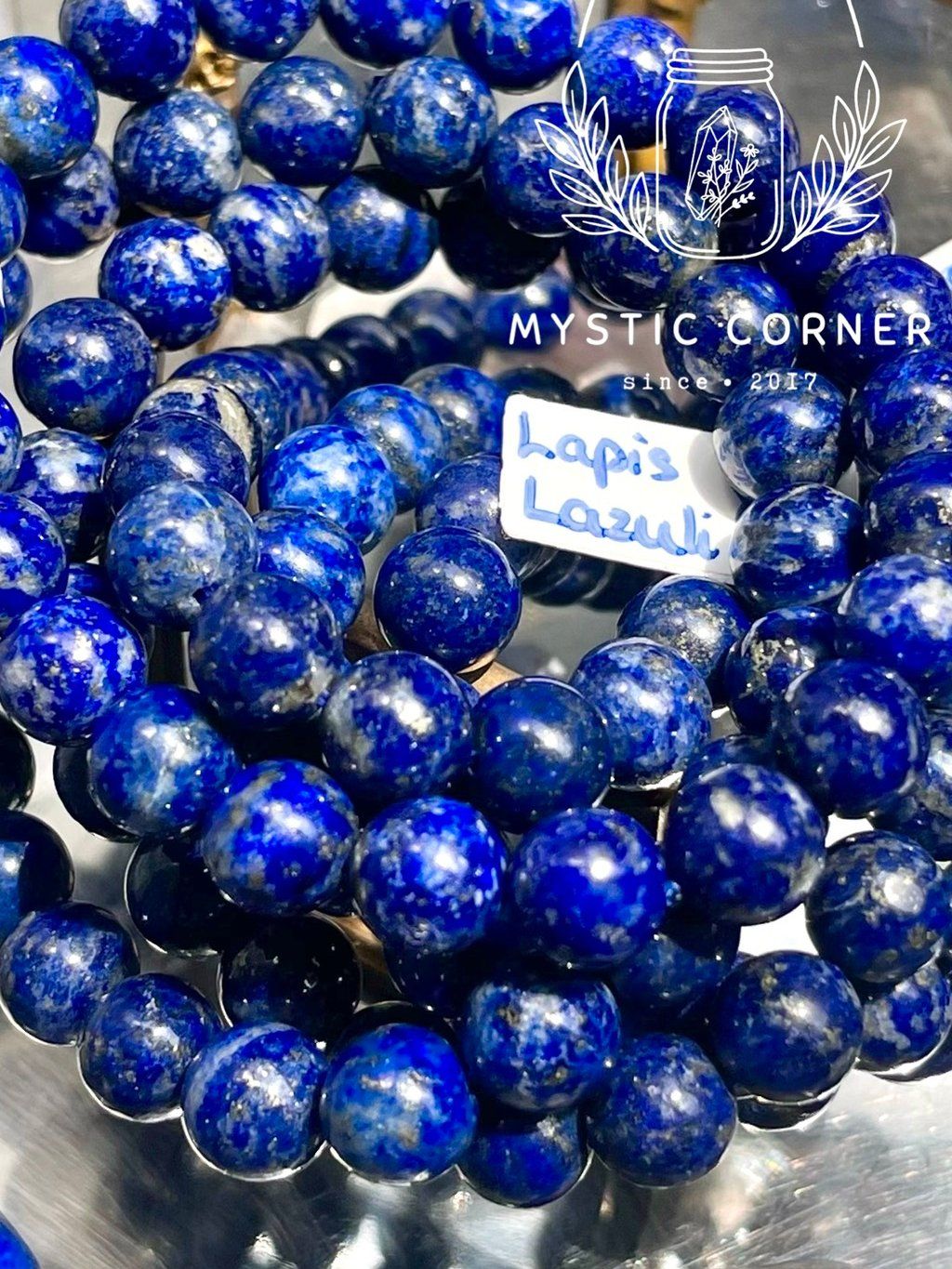  [Chất đẹp] Vòng tay phong thủy Lapis Lazuli đá năng lượng size 8li 