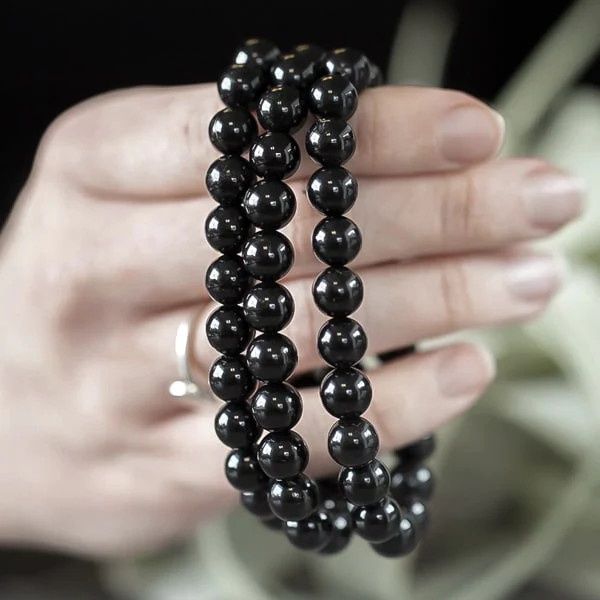  Vòng tay Black Tourmaline (đá Tourmaline đen) bảo vệ khỏi năng lượng tiêu cực 