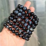  Vòng hạt đá phong thủy Mắt hổ xanh, Mắt chim ưng (Blue Tiger's Eye) size 8 - 10li 