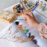  Set 7 viên đá thanh tẩy hỗ trợ việc học tập, có thể dùng trong Tarot, Reiki 