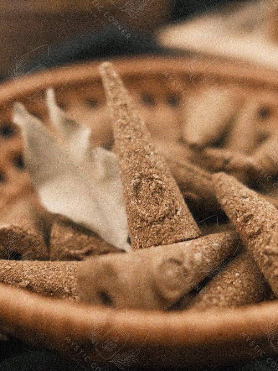  [ORGANIC TỰ NHIÊN] Nụ Thảo Mộc White Sage (Xô Thơm Trắng) White Sage Incense Cones, nụ trầm thanh tẩy nhà cửa 