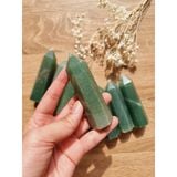 Trụ đá thanh tẩy, đá thạch anh Xanh Green Aventurine, đá phong thủy dùng trong Tarot, Reiki, thiền định 