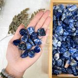  Đá thanh tẩy Sodalite tumbled xanh dương, đá thạch anh dùng trong Tarot, Reiki, phong thủy 