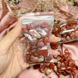 Vụn đá Red Jasper (ngoc bích đỏ), đá thanh tẩy bài Tarot, đá thạch anh, reiki, đá phong thuỷ 