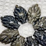  Mặt dây chuyền Hồ Ly 9 đuôi đá Obsidian Gold Sheen tự nhiên 