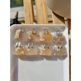 Charm túi đá hoa anh đào (Blossom Agate), dùng thanh tẩy trong Tarot, Reiki, thiền định, phong thủy 