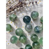  Cầu đá Fluorite mini, đá thanh tẩy bài Tarot, đá phong thủy, Reiki, thiền định 