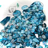  Tumbled Blue Apatite tự nhiên, đá thanh tẩy dùng trong Tarot, thiền định, Reiki, Phong thủy 