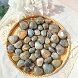  Tim đá Labradorite (Đá xà cừ - Hắc Nguyệt Quang) đá thanh tẩy Tarot, Reiki, đá thạch anh phong thủy 