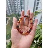  Vòng tay đá phong thủy, đá thach anh Tam Tài, tóc Tam Tài tự nhiên 