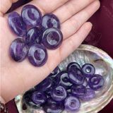  Đồng điếu phong thuỷ đá Thạch anh Tím (Amethyst Crystal Quartz) hỗ trợ bảo vệ tâm linh, biểu tượng tài lộc 