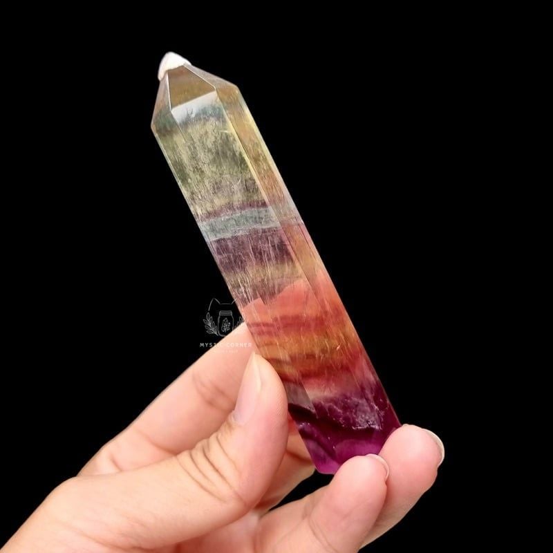  [HÀNG ĐẸP] trụ Fluorite, trụ đá thạch anh, đá thanh tẩy Tarot, Reiki, thiền định 