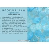  Viên đá Aquamarine (Ngọc Xanh Biển), đá thanh tẩy, đá phong thủy dùng trong Tarot, Reiki, thiền định 