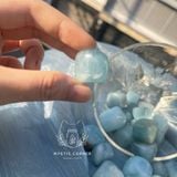  Viên đá Aquamarine (Ngọc Xanh Biển), đá thanh tẩy, đá phong thủy dùng trong Tarot, Reiki, thiền định 