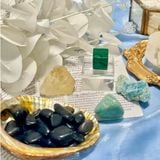  Set đá may mắn cho Bọ Cạp, đá thạch anh, đá thanh tẩy bài Tarot, đá phong thuỷ 