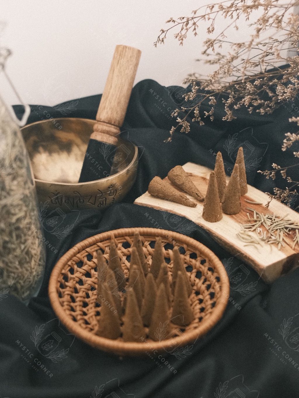  [ORGANIC TỰ NHIÊN] Nụ Trầm Thảo Mộc Rosemary (Lá Hương Thảo), nụ trầm thanh tẩy nhà cửa, thanh lọc không khí 