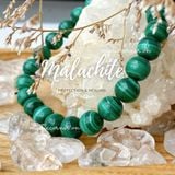  Vòng chuỗi hạt đơn và quấn 3 vòng tay đá Malachite (Đá Lông Công) size 6li - 10li 
