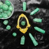  Tumbled đá thạch anh dâu xanh (Green Strawberry), đá thanh tẩy bài Tarot, đá phong thuỷ 