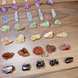  [SET NHỎ] Combo 7 viên đá thạch anh thô hỗ trợ luân xa (Chakra), đá thanh tẩy, đá Reiki 