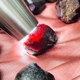  Đá Garnet thô tự nhiên dùng làm đá thanh tẩy bài Tarot, thiền định, Reiki, phong thủy 