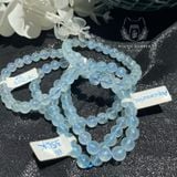  Vòng tay chuỗi hạt phong thuỷ đá Aquamarine loại trong đẹp (Ngọc Xanh Biển) tự nhiên 