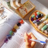 Set 7 viên đá thanh tẩy hỗ trợ việc học tập, có thể dùng trong Tarot, Reiki 