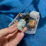  Set đá may mắn cho Song Ngư, đá thạch anh, đá thanh tẩy bài Tarot, đá phong thuỷ 