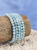  Chuỗi vòng tay đá Larimar Dominica 6li, viên đá phong thuỷ của vùng biển Atlantis 