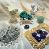  Set đá may mắn cho Nhân Mã, đá thạch anh, đá thanh tẩy bài Tarot, đá phong thuỷ 